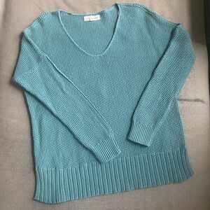 Lucky Brand V Neck Key Knit Sweater